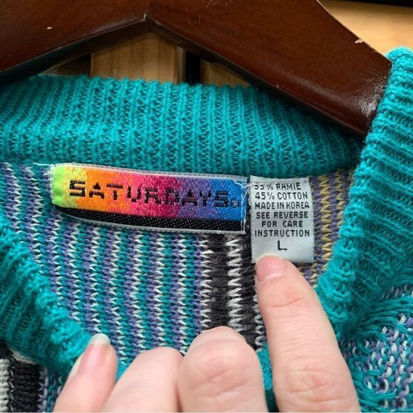 Vintage Saturdays Sweater Small - Picture 2 of 5